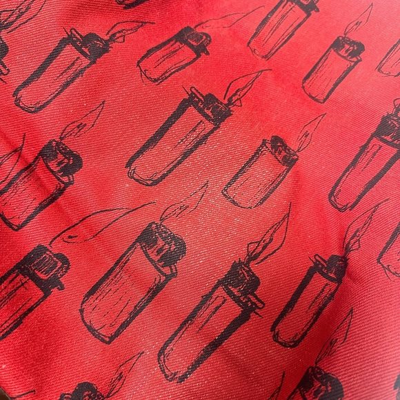 Miu Miu Tote Bag Lighter Pattern Red Black Leather - Picture 11 of 11